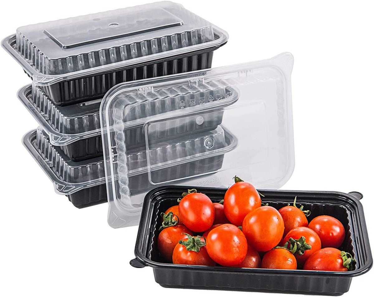  50 sets Rectangle 24oz Meal Prep Containers with lids