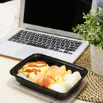 [CTC-038] 1 Compartment Rectangular Meal Prep Container with Lids - 16oz (50/100/150 Pack)