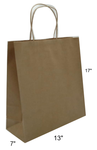 [CTC115] Paper Carry Bags With Secure Sealing Tape - 13" x 7" x 17" (100/150/200/250 Pack)