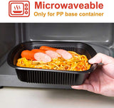 [CTC-SRIB08] 1 Compartment Rectangular Meal Prep Container with Lid - 21oz (100/150/200 Pack)