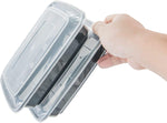[CTC-088] 1 Compartment Rectangular Meal Prep Container with Lids - 32oz (50/100/150 Pack)