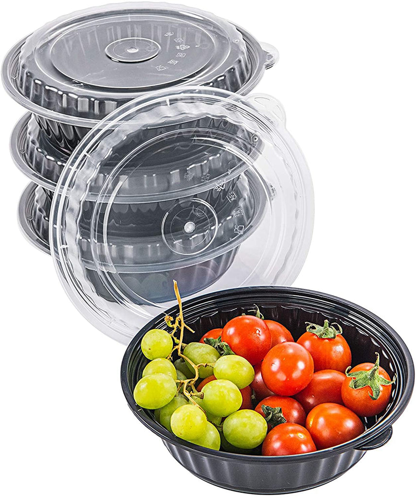 Comfy Package Bento Box Meal Prep Containers with Lid 1 Compartment, 24 Oz,  50-Pack