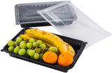 [CTC-9998] 1 Compartment Rectangular Meal Prep Container with Lids - 60 oz (50/100/150 Pack)