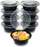 [CTC-009] Round Meal Prep Bowl Conainter with Lids - 24oz (50/100/150 Pack)