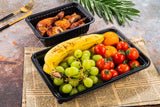 [CTC-8388] 1 Compartment Rectangular Meal Prep Container with Lids - 38oz (50/100/150 Pack)